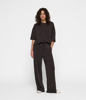 soft scuba pants | chocolate