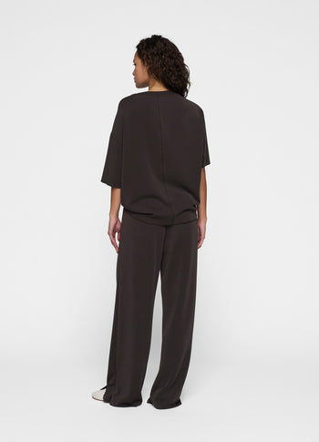soft scuba tee | chocolate