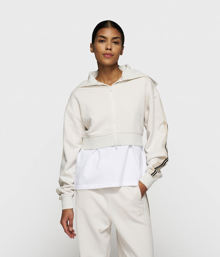cropped zip cardigan fleece | cleansing kit