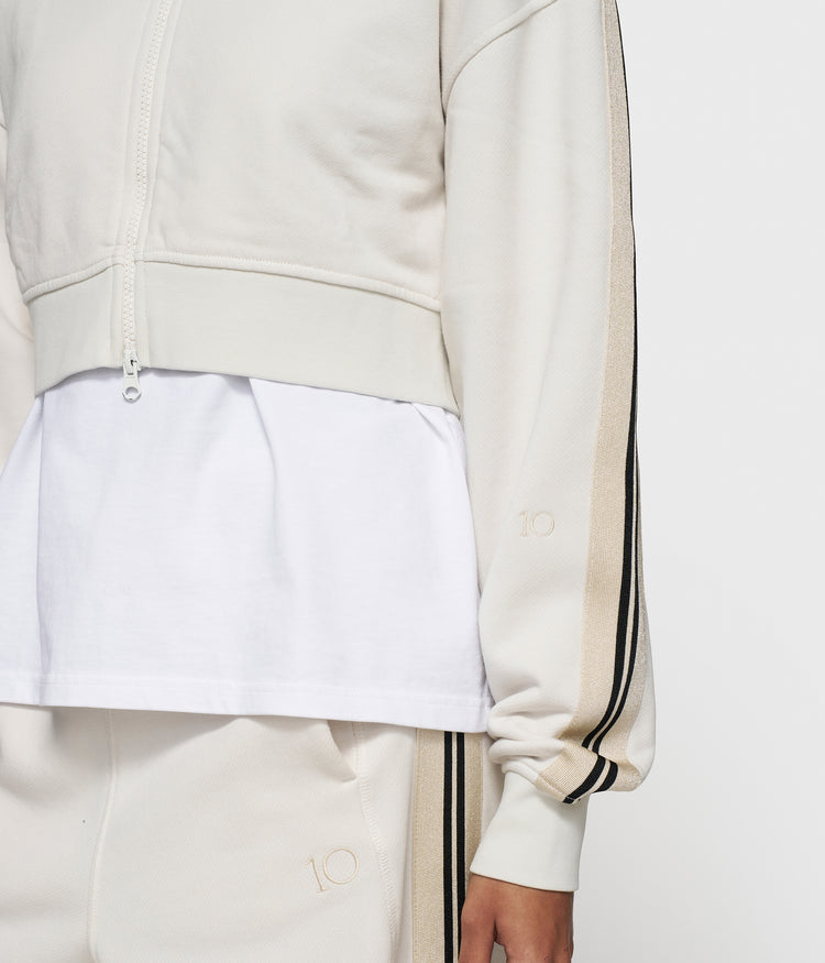cropped zip cardigan fleece | cleansing kit