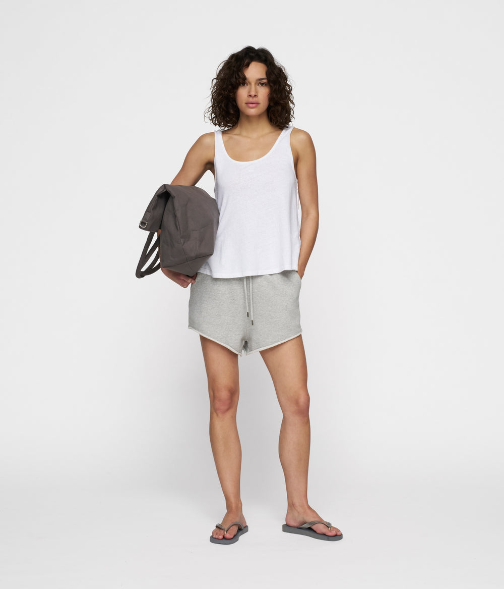 singlet linen | white
