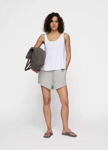 easy shorts | light grey melee