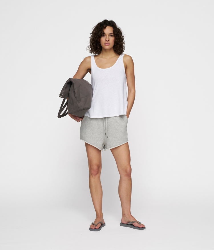 singlet linen | white
