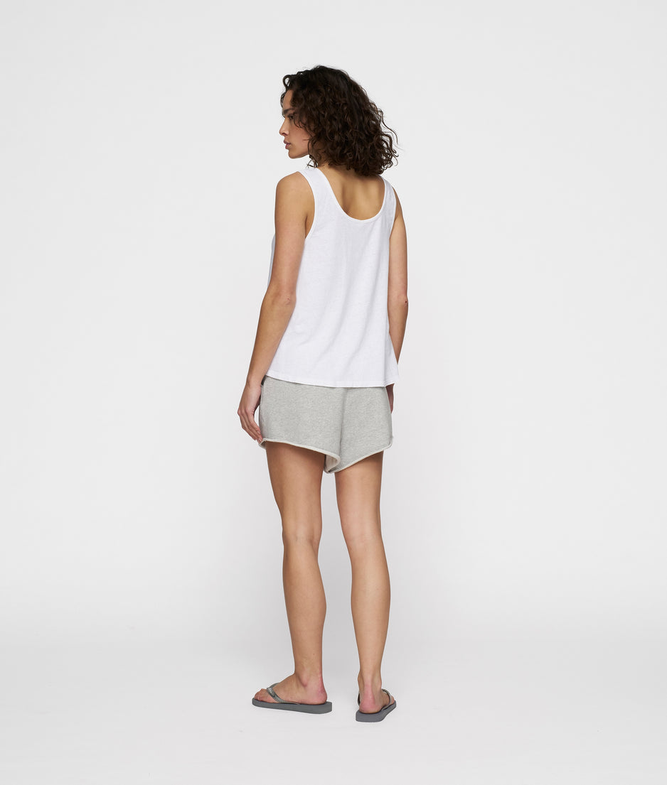 singlet linen | white