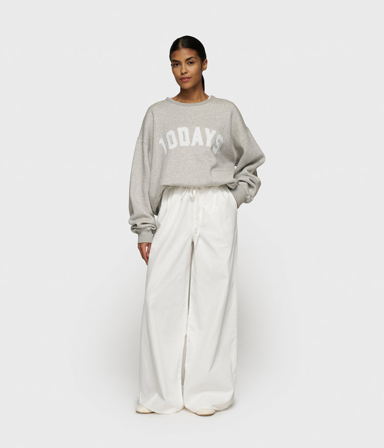 THE WIDE LEG PANTS | ecru
