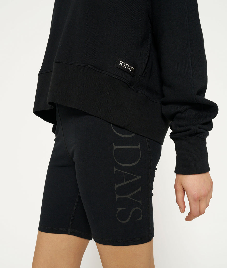 jersey cycling shorts | black