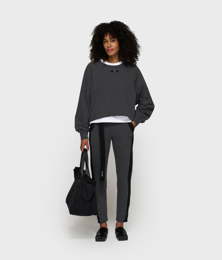 belted cropped jogger tape | antra melee