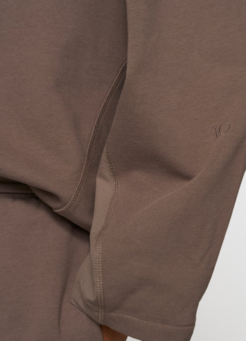 sweater v-neck fleece | moonrock