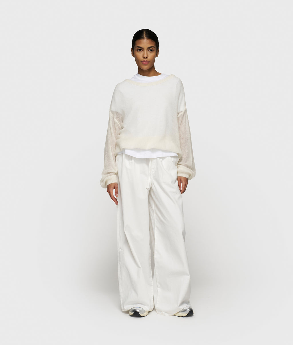 THE KNIT SWEATER | ecru