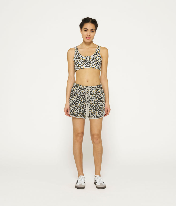 Bar shorts leopard | light grey melee