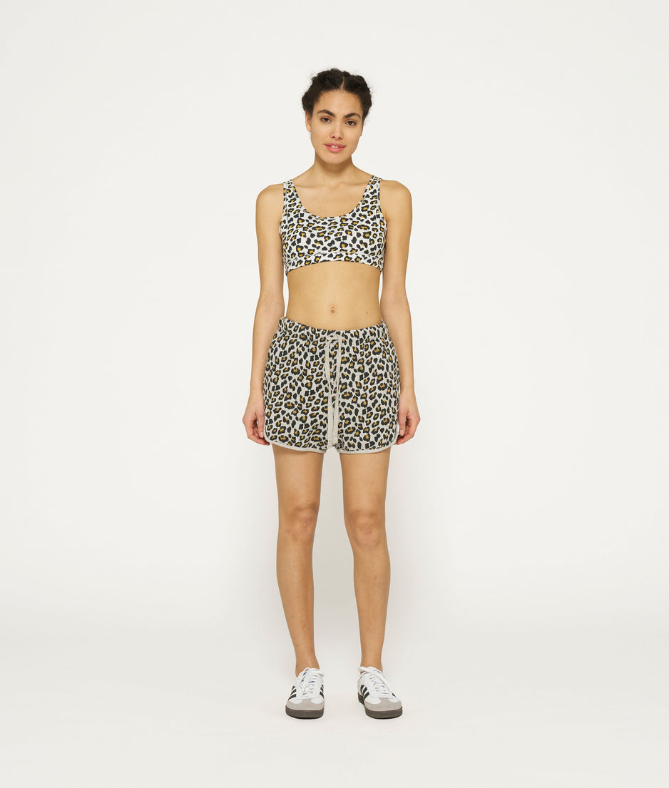Bar shorts leopard | light grey melee