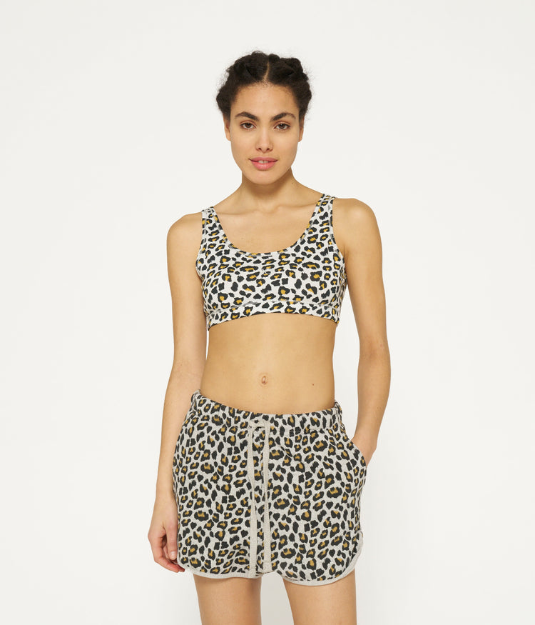 2-way bra leopard | bone