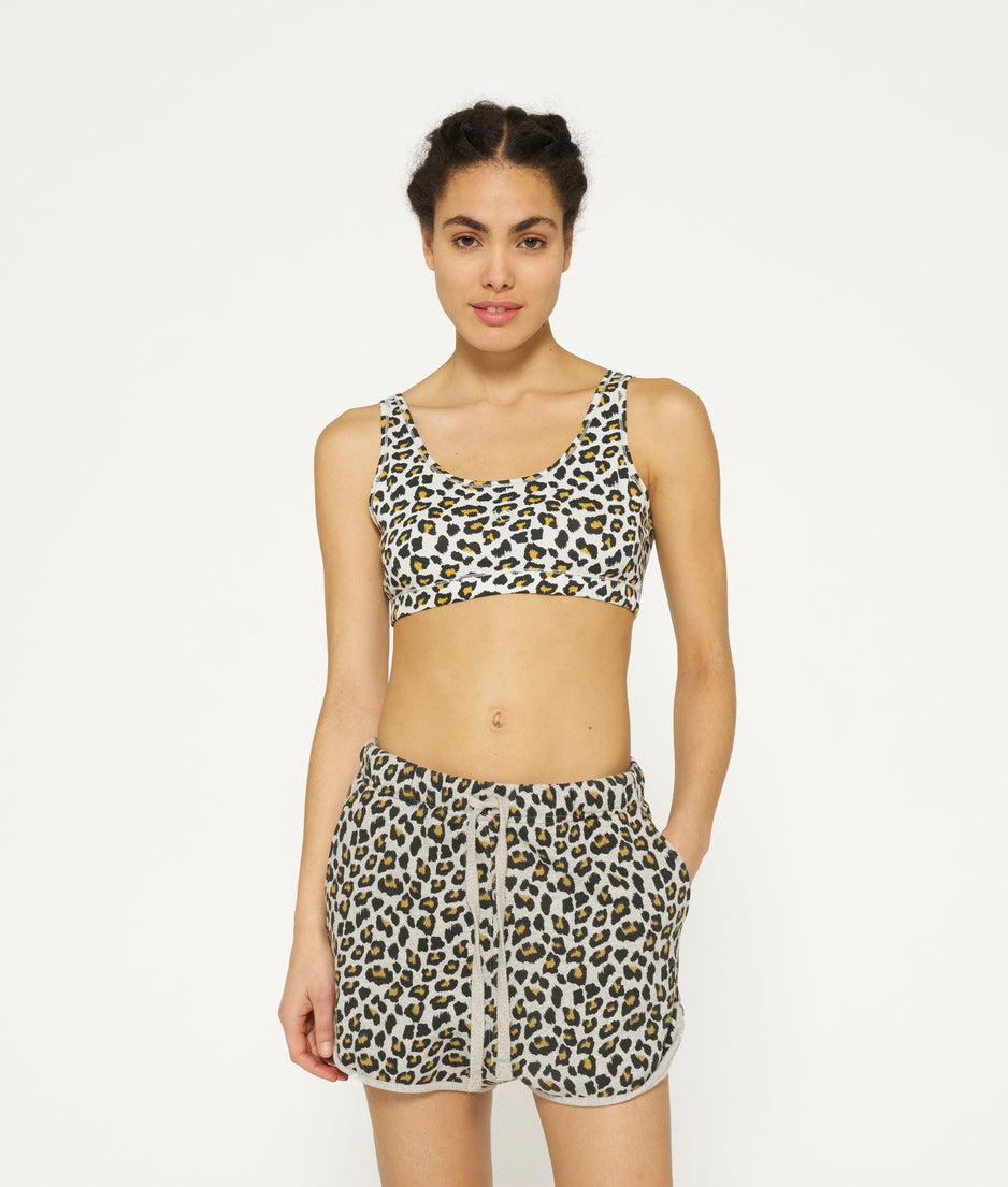 2-way bra leopard | bone