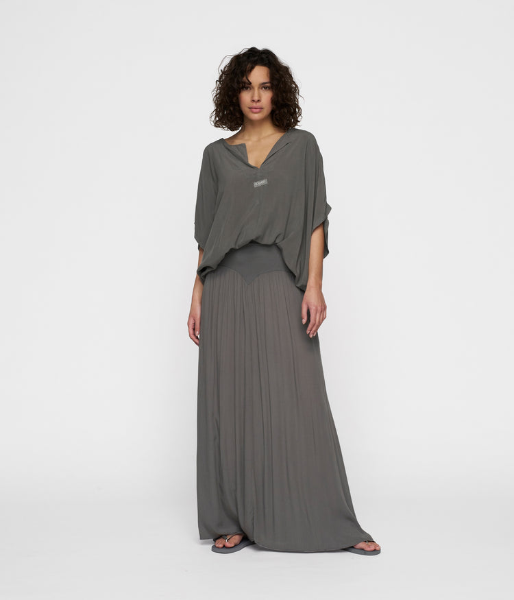 skirt dress rib waistband | oil