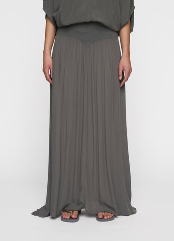 skirt dress rib waistband | oil
