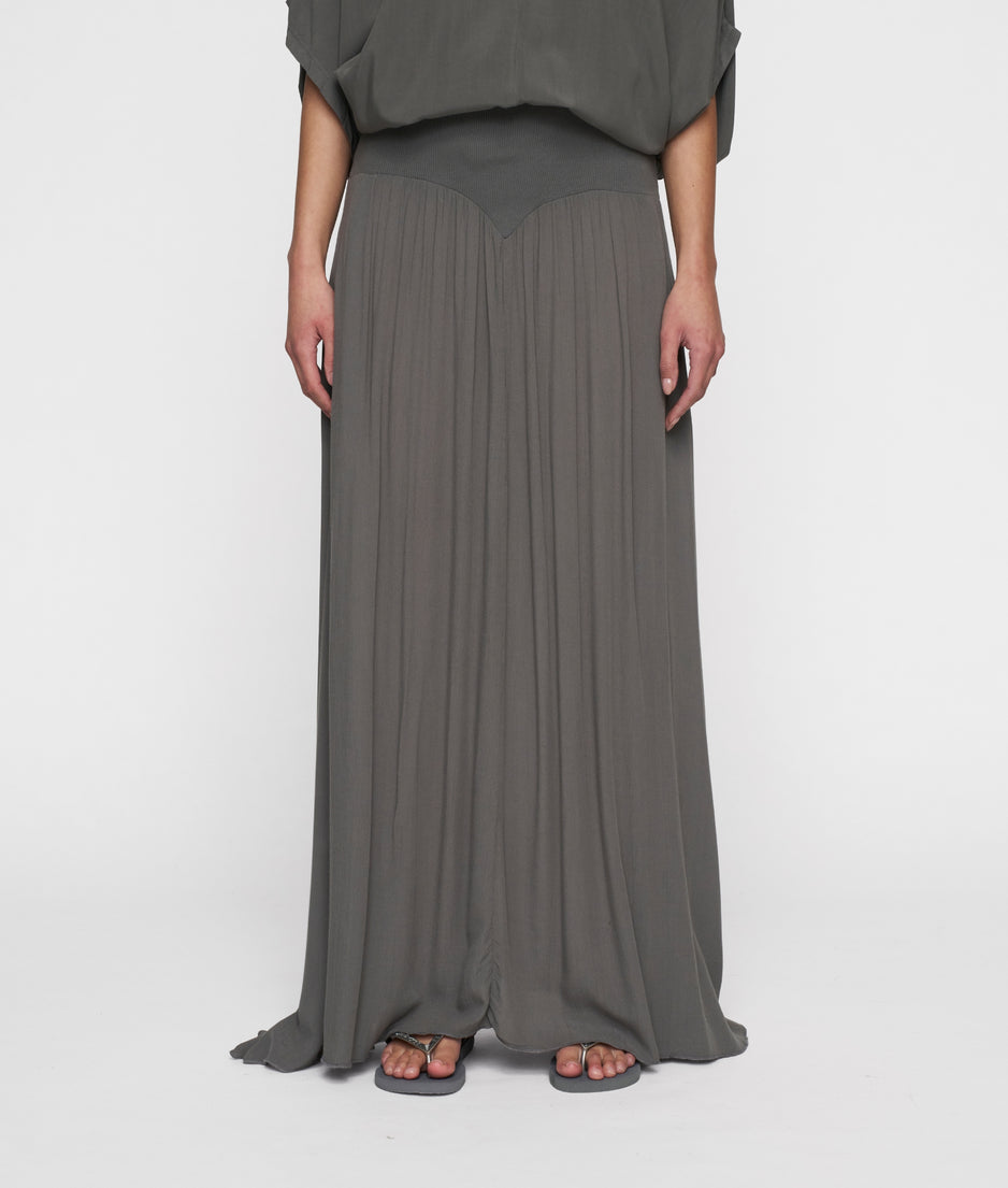 skirt dress rib waistband | oil