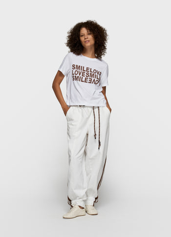 petit smile love tee | white