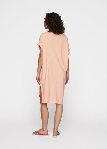 tee dress | peach