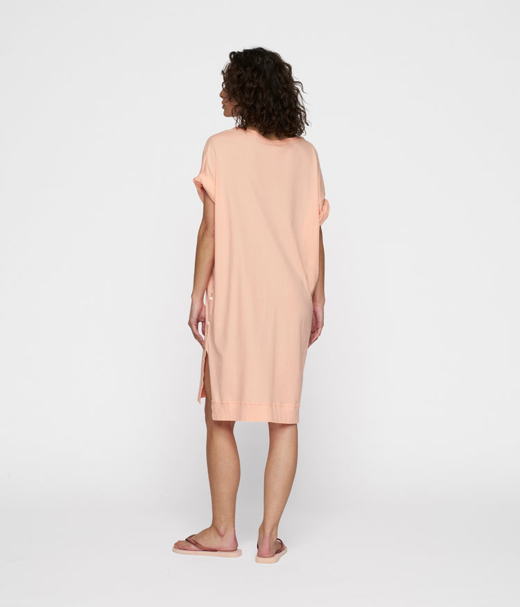 tee dress | peach