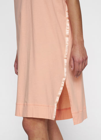 tee dress | peach