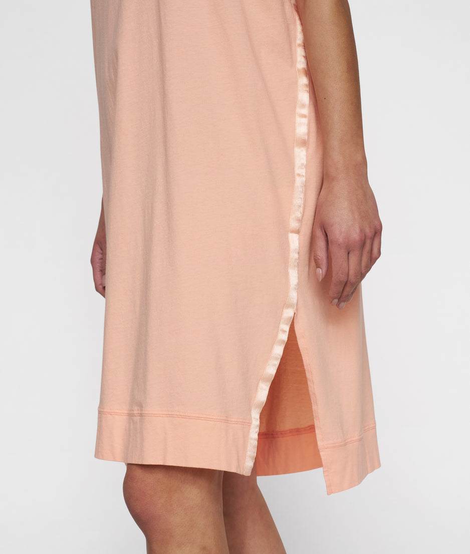 tee dress | peach