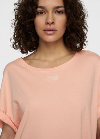 tee dress | peach