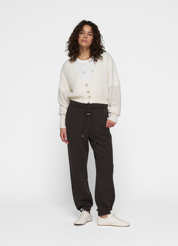 knit cardigan | ecru