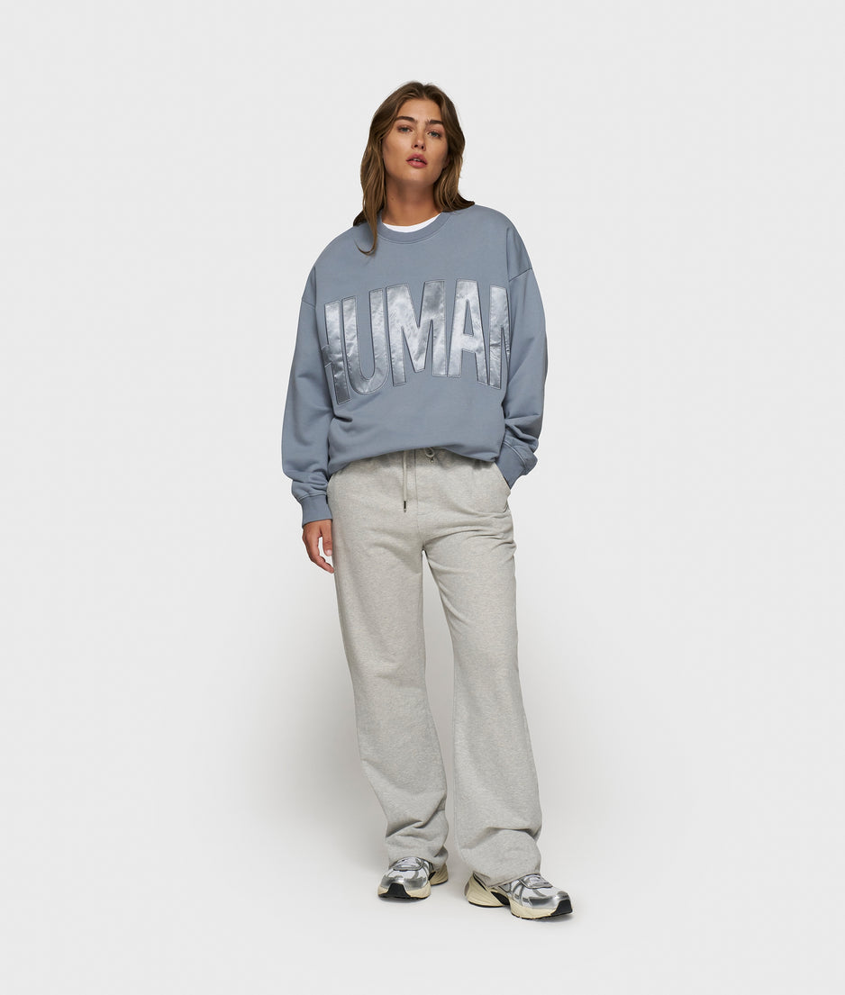 human fleece sweater | la blue