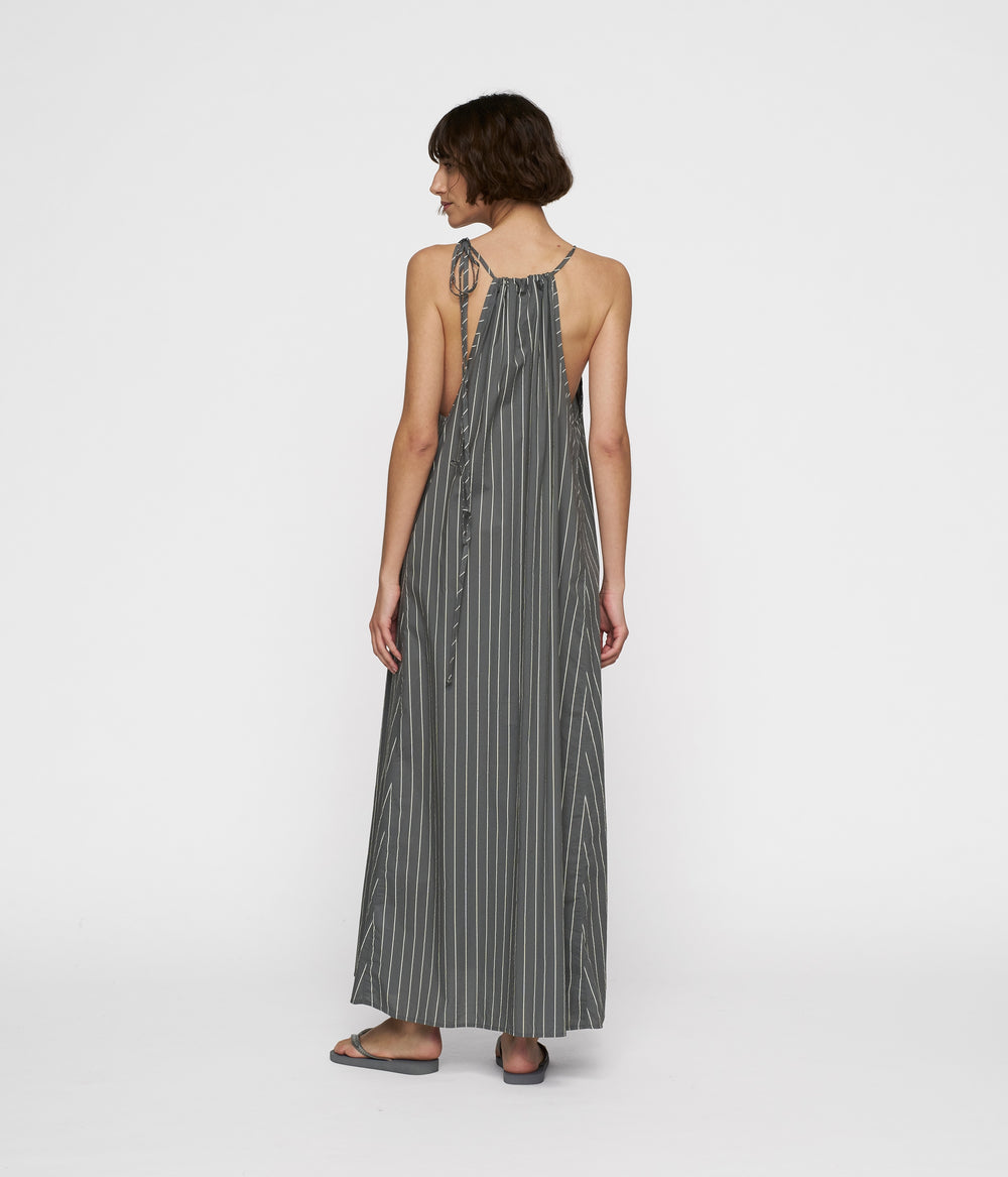 summer dress stripes | oil