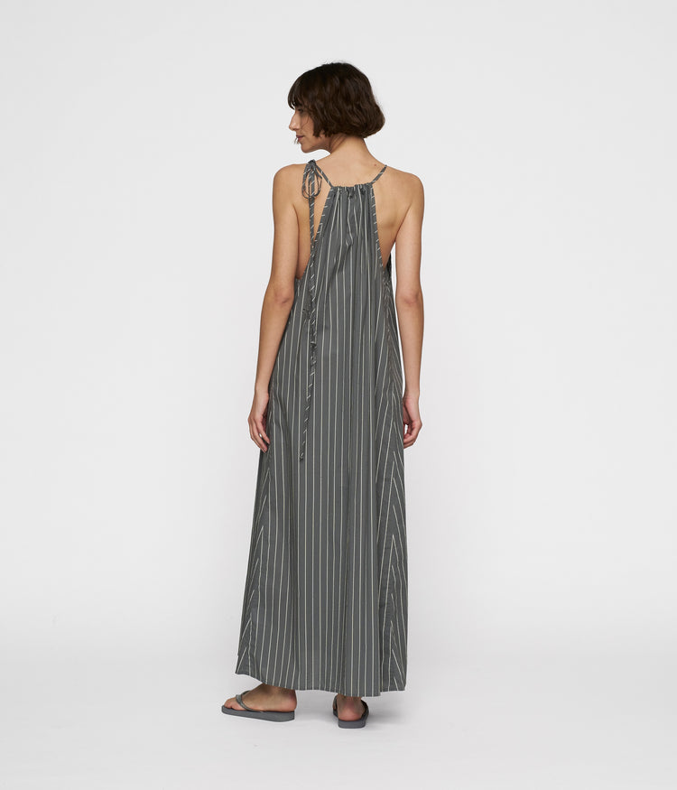 summer dress stripes | oil