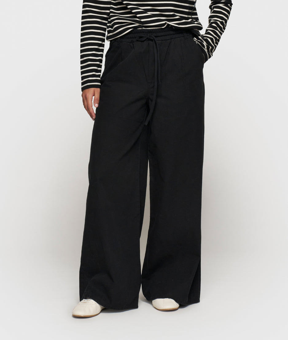 THE WIDE LEG PANTS | black