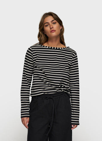 THE LONGSLEEVE STRIPE | black/white