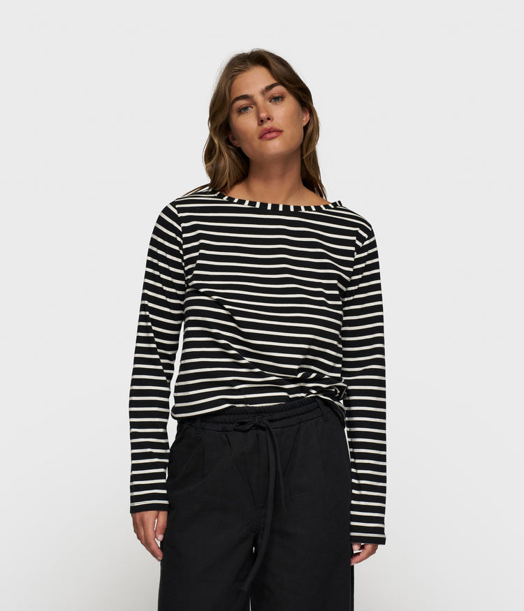 THE LONGSLEEVE STRIPE | black/white