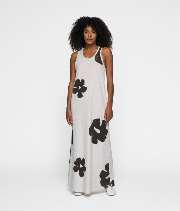 tanktop dress flower | soft white melee