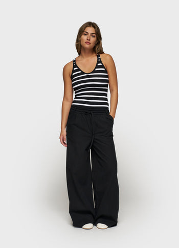 THE WRAPPER STRIPE | black/white
