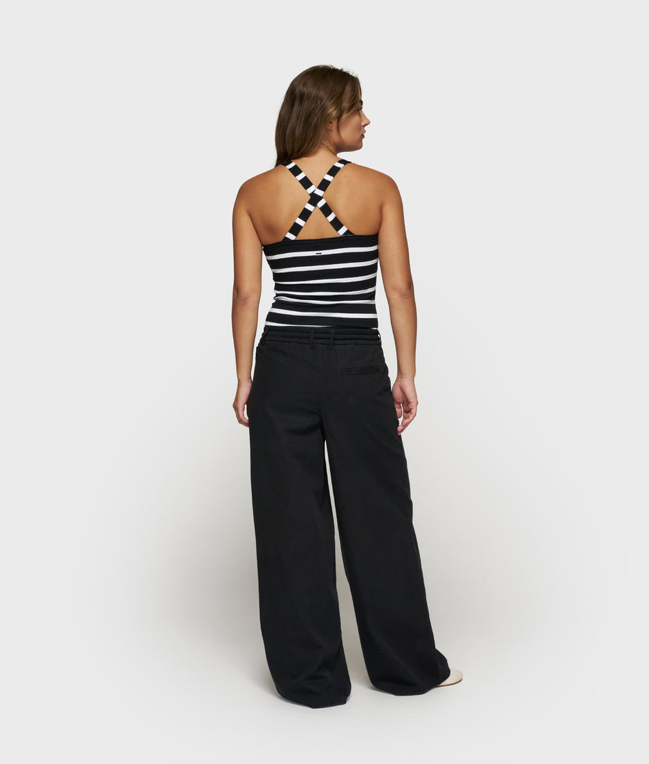 THE WRAPPER STRIPE | black/white
