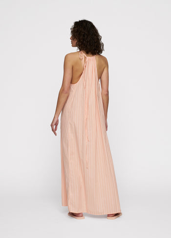 summer dress stripes | peach