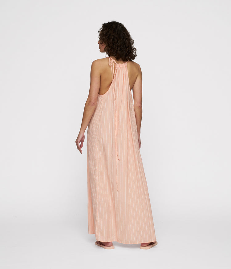 summer dress stripes | peach