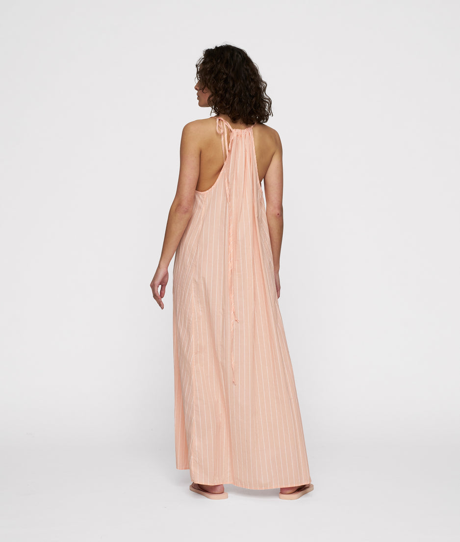 summer dress stripes | peach