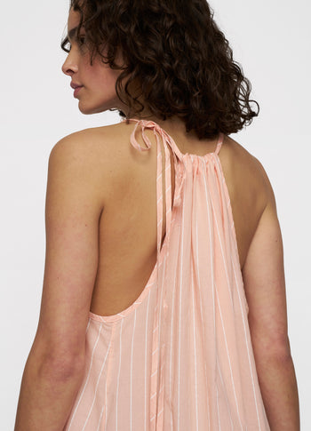 summer dress stripes | peach