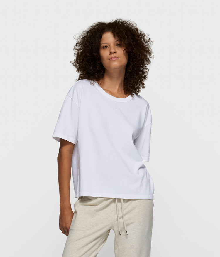 THE THICK COTTON TEE | white