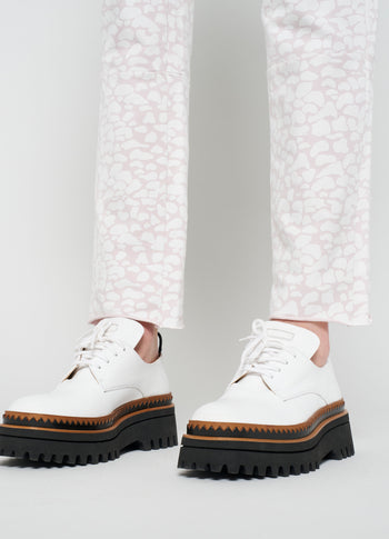 cropped jogger leopard | pale lilac