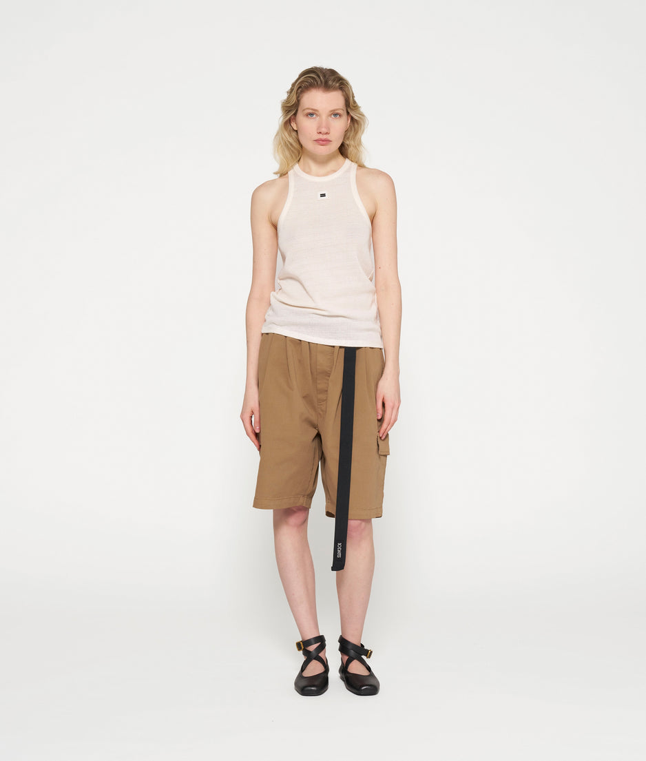 tank top mesh | ecru