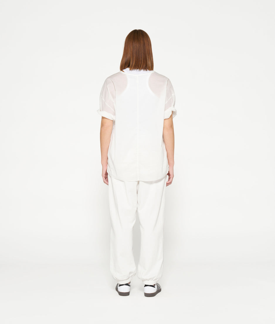 boxy tee voile | white