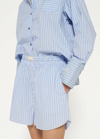 stripe short | classic blue