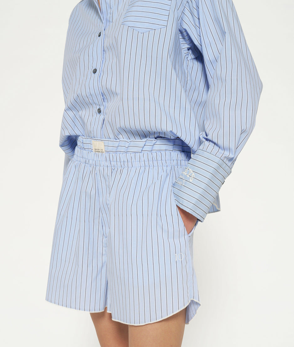 stripe short | classic blue