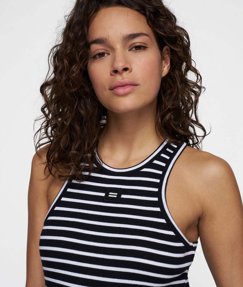 THE TANK TOP STRIPES | black/white