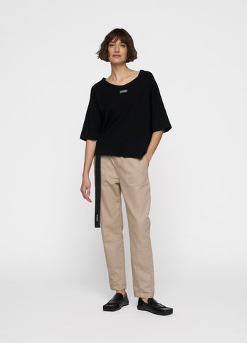 boxy tee | black