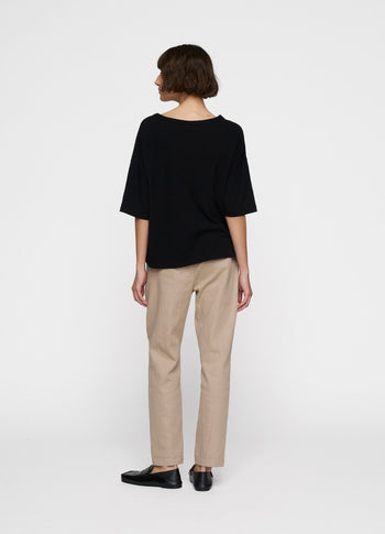 boxy tee | black