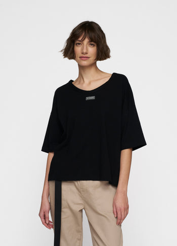 boxy tee | black